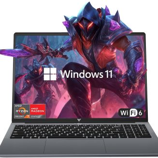 KAIGERR Gaming Laptop, 15.6inch Laptop Computer with AMD Ryzen 7 5700U(8C/16T, Up to 4.3GHz), 16GB RAM 512GB NVMe SSD Windows 11 Laptop, Radeon RX Vega 8 Graphics,WiFi 6