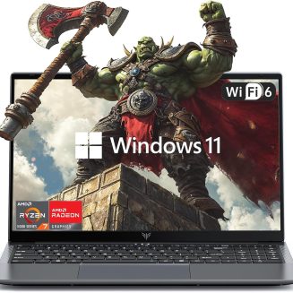 KAIGERR Laptop Computer AMD Ryzen 7 5700U Windows Laptops 15.6-in IPS 16GB DDR4 512GB NVMe SSD Backlit & Numeric Input WiFi 6 HDMI Type-C USB3.2 Windows 11 Webcam 3.5mm Audio Office Laptops