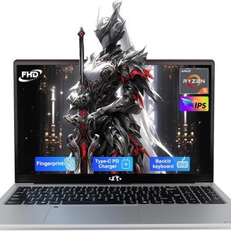 NIMO 15.6'' IPS FHD-Laptop, 8GB RAM 256GB SSD AMD Ryzen 5(Beat i5-1135G7, 4 Cores Up to 3.7GHz) Student Computer with 2 Years Warranty, 65W Type-C, Fingerprint, Backlit Keyboard, 180°Viewing