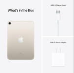 Apple iPad mini (6th Generation): A15 Bionic, 8.3-inch Liquid Retina Display, 64GB, Wi-Fi 6 + 5G Cellular, 12MP front/12MP Back Camera, Touch ID, All-Day Battery Life – Starlight - Image 2