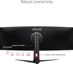 ASUS ROG Strix XG49VQ 49” Curved Gaming FreeSync Monitor 144Hz Dual Full HD HDR Eye Care with DP HDMI Black - Image 3