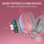 Razer BlackShark V2 X Xbox Gaming Headset: 50mm Drivers - Cardioid Mic - Lightweight - Comfortable Noise Isolating Earcups - for Xbox Series X, Series S, PS5, PC, Switch via 3.5mm Jack - Quartz Pink - Image 2