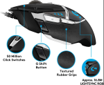 Logitech G502 Hero Special Edition High-Performance Wired Gaming Mouse, 25K Hero Sensor, 25600 DPI, RGB, Adjustable Weight, 11 Programmable Buttons, PC/Mac - Black and White