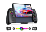 Gammeefy Switch 2 Controller – Hall Effect Joysticks & Enhanced Grip – One Piece Switch Joypad Replacement Switch 2 Pro Controller with 8-Color RGB Lighting, Turbo, Macros - Black, 7.9"