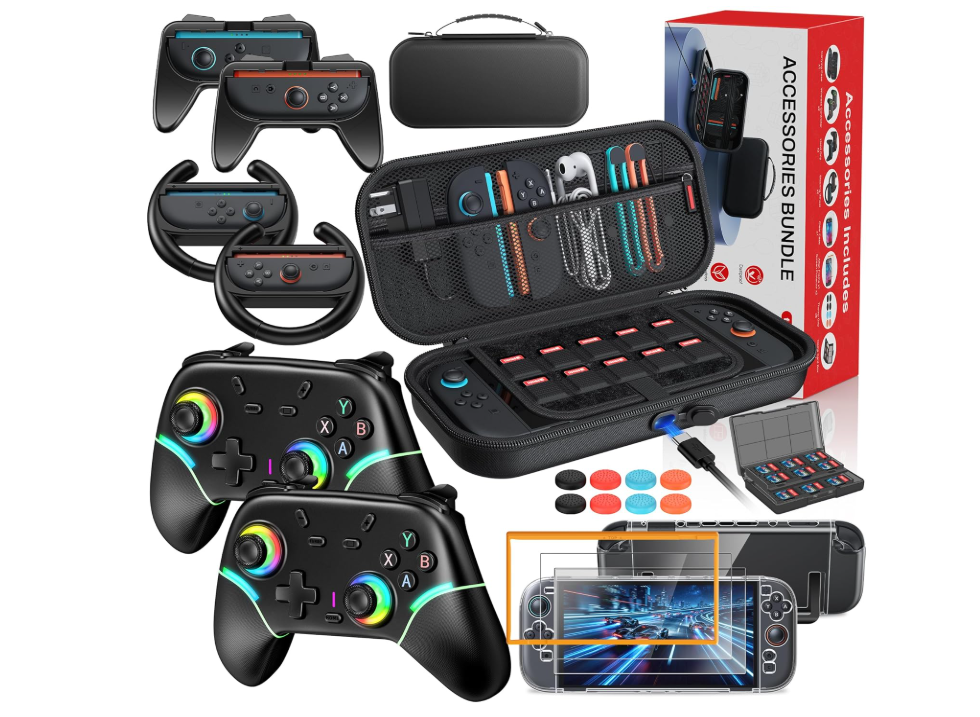 1 Nintendo Switch 2 Carry Case 2026 – Protective EVA Travel Case with Charging Port, Game Card Storage & OLED Compatibility - Image 1