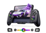 Spican Switch Controllers for Nintendo Switch/OLED Controller, Full-Size Switch Joy-pad for Better Handheld Mode, Switch Accessories Wireless Pro Controller with RGB Light/Battery/Turbo/Macro/4 Game Slot