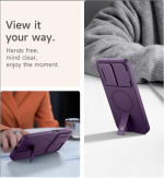 SURITCH for Samsung Galaxy A17/A26 5G Case, Compatible with MagSafe, Shockproof Bumper Cover Slim Magnetic Protective Cases with Camera Cover & Adjustable Metal Kickstand for Galaxy A17/A26 5G, Purple - Image 2