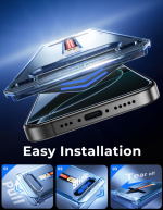 MAGIC JOHN 2 Pack for iPhone 16 Pro Max 6.9 inch Tempered Glass Screen Protector, HD Clear, Bubble Free, Easy Installation, Auto Dust-Elimination - Image 2