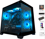 YAWYORE Gaming PC, AMD Ryzen 7 5700X, GeForce RTX 5060 Desktop Computer | 32GB DDR4 RAM, 1TB M.2 NVMe SSD,, ARGB Fans, WiFi+BT - Image 3