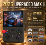 R36MAX II Retro Handheld Game Console, 4.5-Inch 1024x768 IPS Screen, 128GB 22000+ Classic Games, Open Source Linux System, 4000mAh Battery, Dual Arcade Joysticks (Snow White) - Image 3