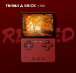 Trimui Brick Handheld Game Console 3.2-Inches Display Game Console,1024x768 IPS Screen Supports Multiple Simulators,Linux System Built-in 64G TF Card Red - Image 3