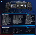 abxylute S8 Bluetooth Mobile Gaming Controller for Switch 1&2, iPhone iPad Android Phones Tablets, Portable Wireless Gamepad with Hall Joystick, Hall Trigger, Customizable Buttons＆Key Mapping (black) - Image 4