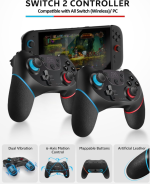 Nintendo Switch 2 Accessories Bundle 2026 – Carrying Case, Pro Controller, Screen Protector & Complete Protection Kit - Image 3