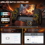 Nintendo Switch Wireless Controller UK – Hall Effect Joystick, RGB Lighting, Programmable Buttons & Turbo Gaming Controller - Image 2