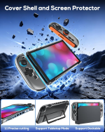 Nintendo Switch 2 Carry Case 2026 – Protective EVA Travel Case with Charging Port, Game Card Storage & OLED Compatibility - Image 3
