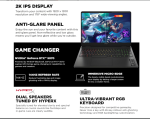 HP 16 Gaming Laptop Core Ultra 9 285H RTX 5070 16GB 1TB 144Hz - Image 4