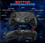 Wireless Pro Controller for Nintendo Switch, Switch 2, Switch OLED & Switch Lite – Bluetooth Game Controller with Turbo, Motion Control & 1000mAh Battery - Image 4
