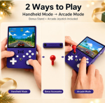 R36MAX II Retro Handheld Game Console, 4.5-Inch 1024x768 IPS Screen, 128GB 22000+ Classic Games, Open Source Linux System, 4000mAh Battery, Dual Arcade Joysticks (Snow White) - Image 5