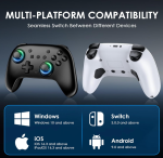 Wireless Controllers for Nintendo Switch 2 RGB Pro Controllers with Charging Dock - Image 6