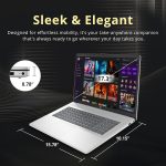 HP 17.3 Touchscreen Laptop Ryzen 5 7430U 16GB RAM 1TB SSD Windows 11 - Image 7