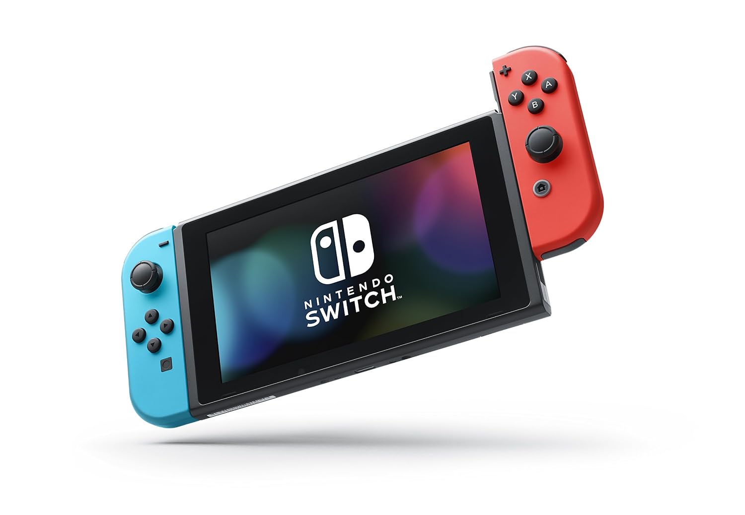 Nintendo Switch with Neon Blue and Neon Red Joy-Con - Handheld Gaming Console - Image 3