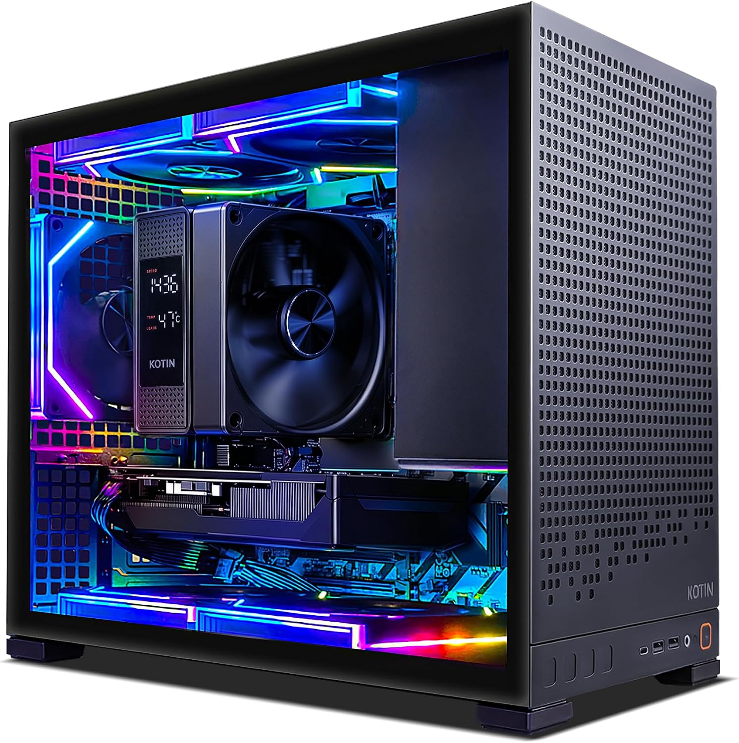 KOTIN Gaming PC Desktop, Ryzen 7 8700F, RTX 5060 Ti 8GB, 16GB DDR5, 1TB SSD