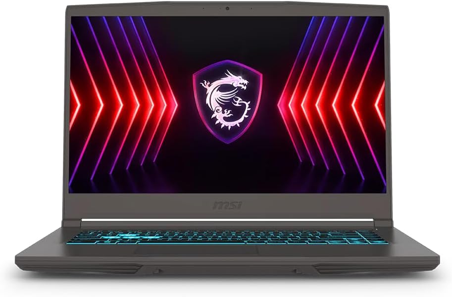 msi Thin Gaming Laptop, 15.6" FHD 144Hz, Intel i5-13420H, RTX 3050, 16GB RAM, 512GB NVMe SSD, Windows 11 Home