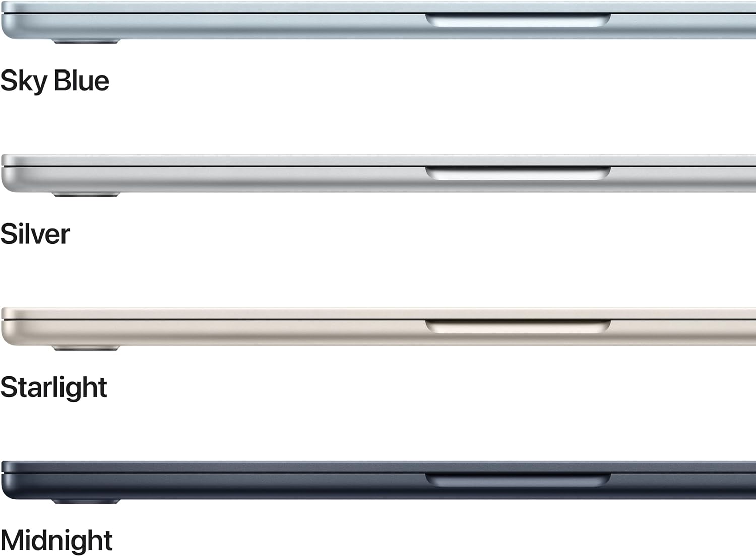 Apple 2026 MacBook Air 13-inch Laptop with M5 chip: Built for AI, 13.6-inch Liquid Retina Display, 16GB Unified Memory, 1TB SSD, 12MP Center Stage Camera, Touch ID, Wi-Fi 7; Midnight - Image 3