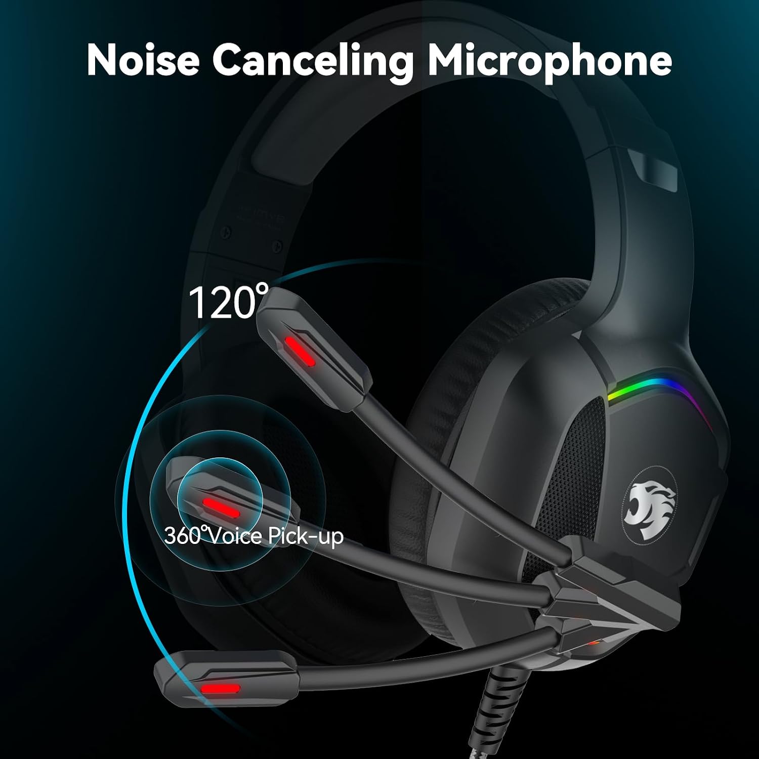IMYB A36 Gaming Headset with Mic Stereo Headphones for Pc, PS5, Xbox - Image 3