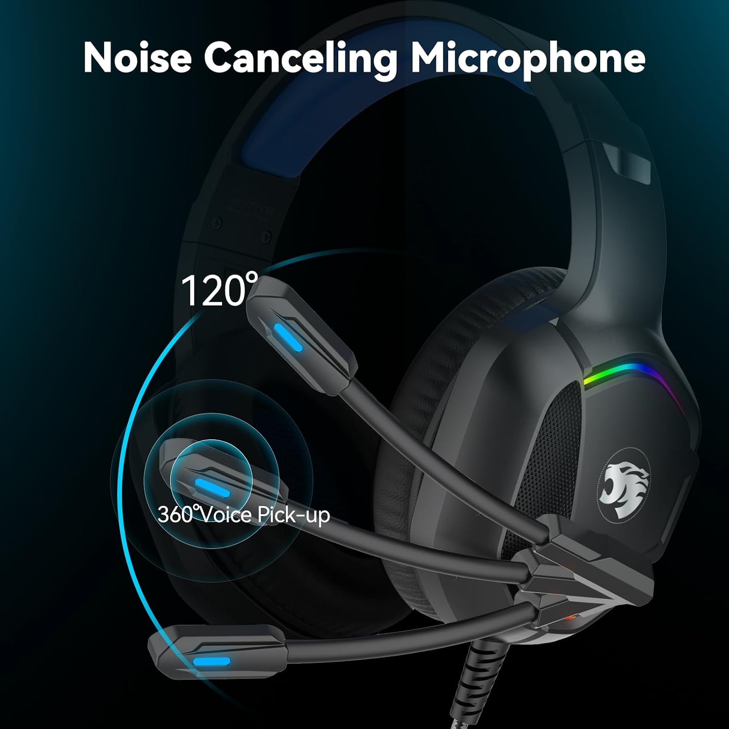 IMYB A36 Gaming Headset with Mic Stereo Headphones for Pc PS5, Xbox - Image 3