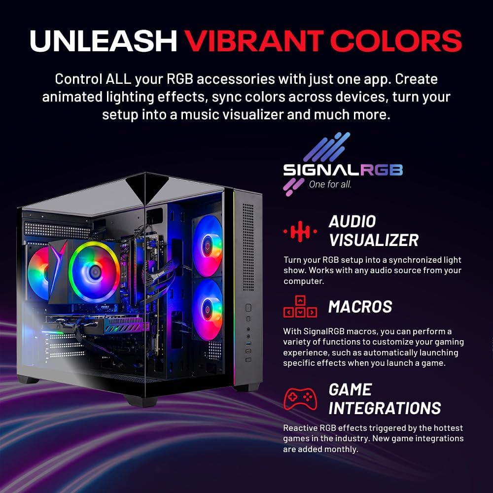 Skytech Gaming Crystal Gaming PC, AMD Ryzen 7 5700 3.7GHz, NVIDIA RTX 5060, 1TB NVMe SSD, 32GB DDR4 RAM 3200, 650W Gold PSU, Wi-Fi, Win 11, Desktop - Image 4