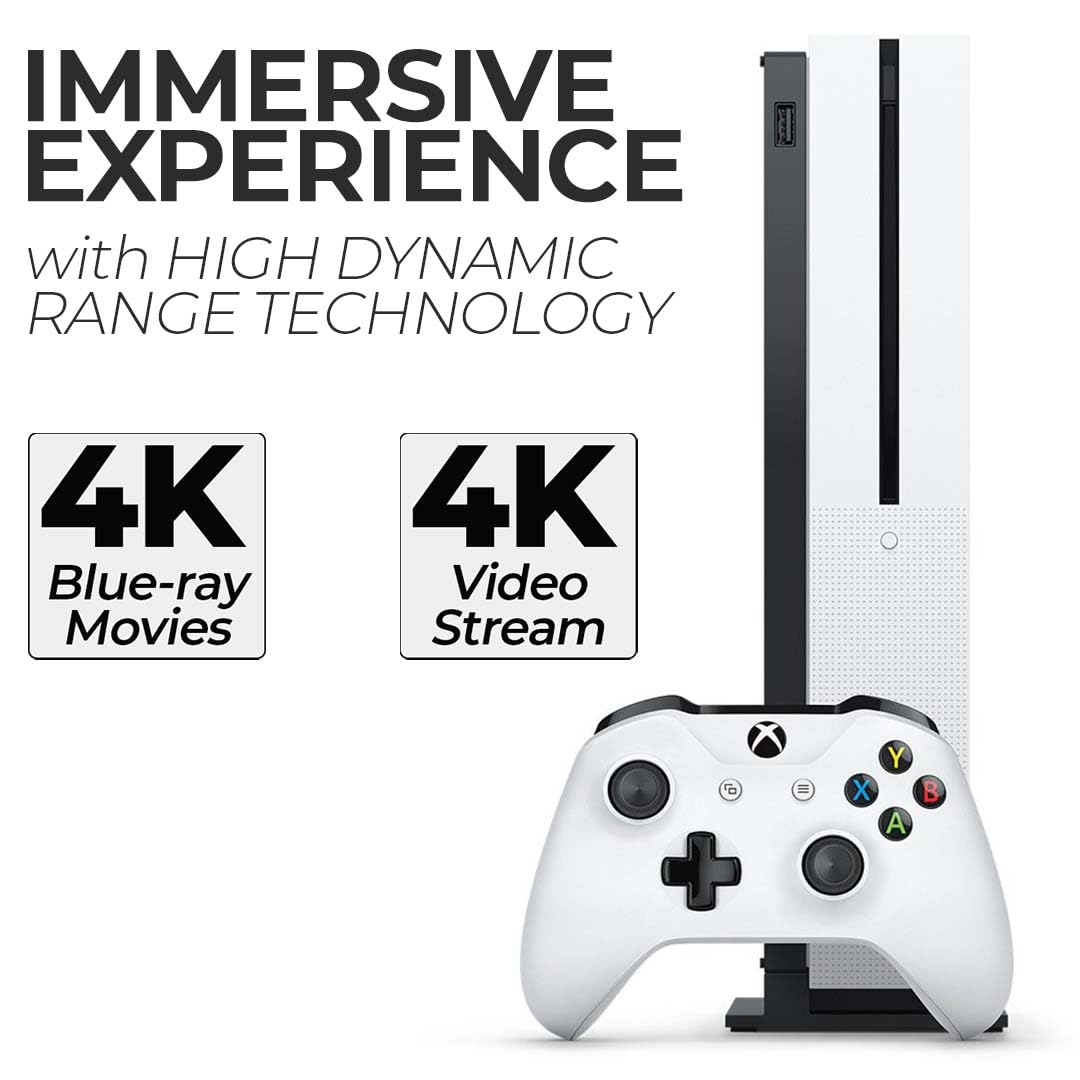 Zeust Xbox One S 512GB Console Bundle - Includes the Xbox One S 500 GB Console White, 1 Wireless Controller, HDMI Cable, and Microfiber Cloth - Compact Digital Gaming Kit (Renewed) - Image 5