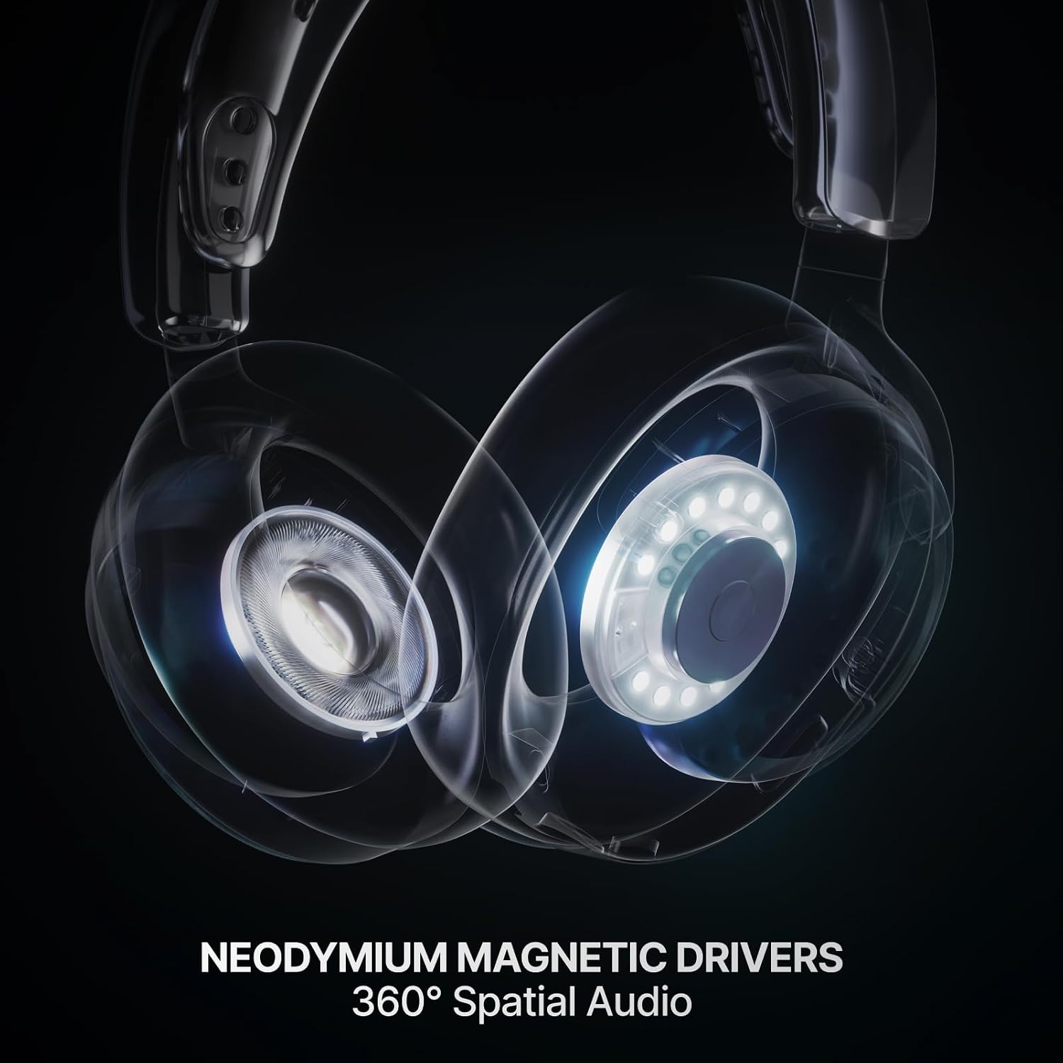 SteelSeries Arctis Nova 7 Wireless Gen 2 Gaming Headset - Real-Time App Control, 50+ HR Play, Neodymium Drivers, Mix 2.4GHz/Bluetooth, PC, PS5, PS4, Switch 1/2, Mobile - Black - Image 5