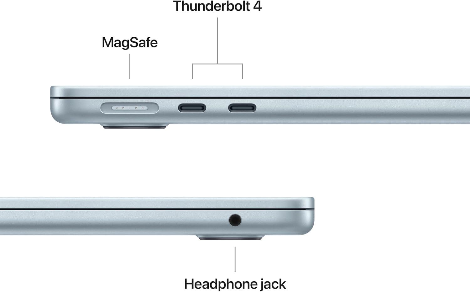 Apple 2026 MacBook Air 13-inch Laptop with M5 chip: Built for AI, 13.6-inch Liquid Retina Display, 16GB Unified Memory, 1TB SSD, 12MP Center Stage Camera, Touch ID, Wi-Fi 7; Sky Blue - Image 6
