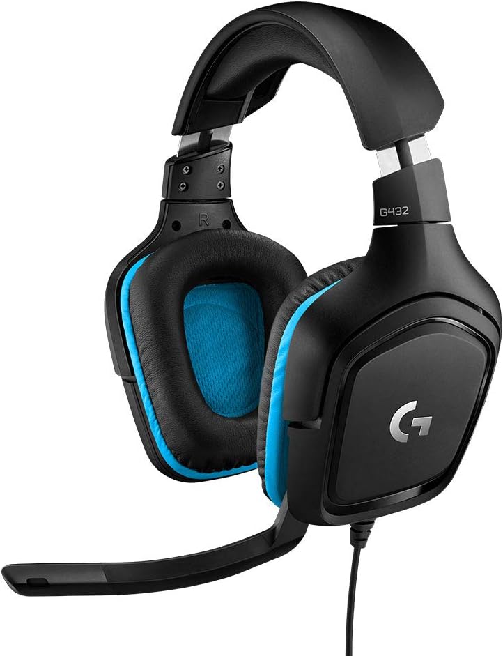 Logitech G432 Wired Gaming Headset - Black