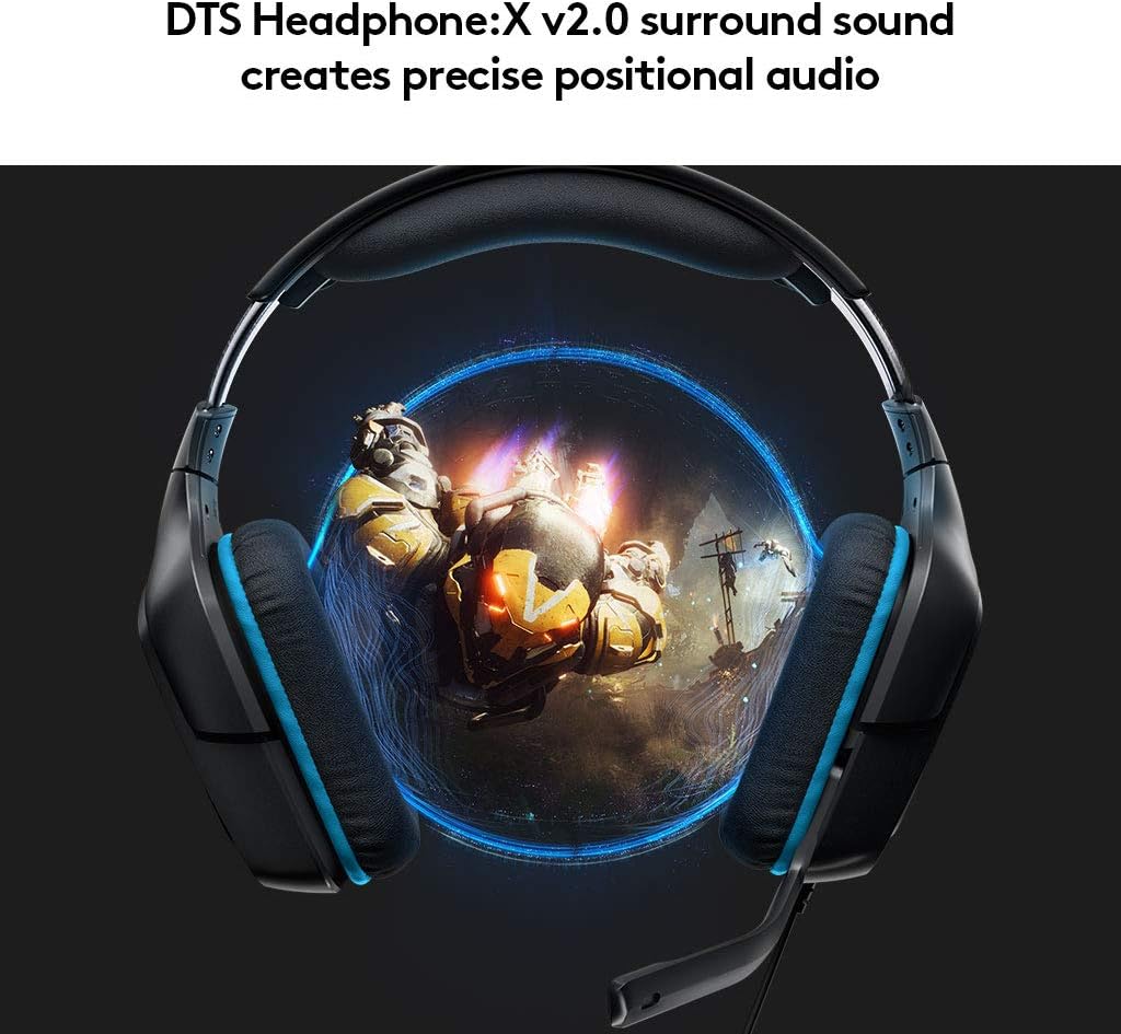 Logitech G432 Wired Gaming Headset - Black - Image 3