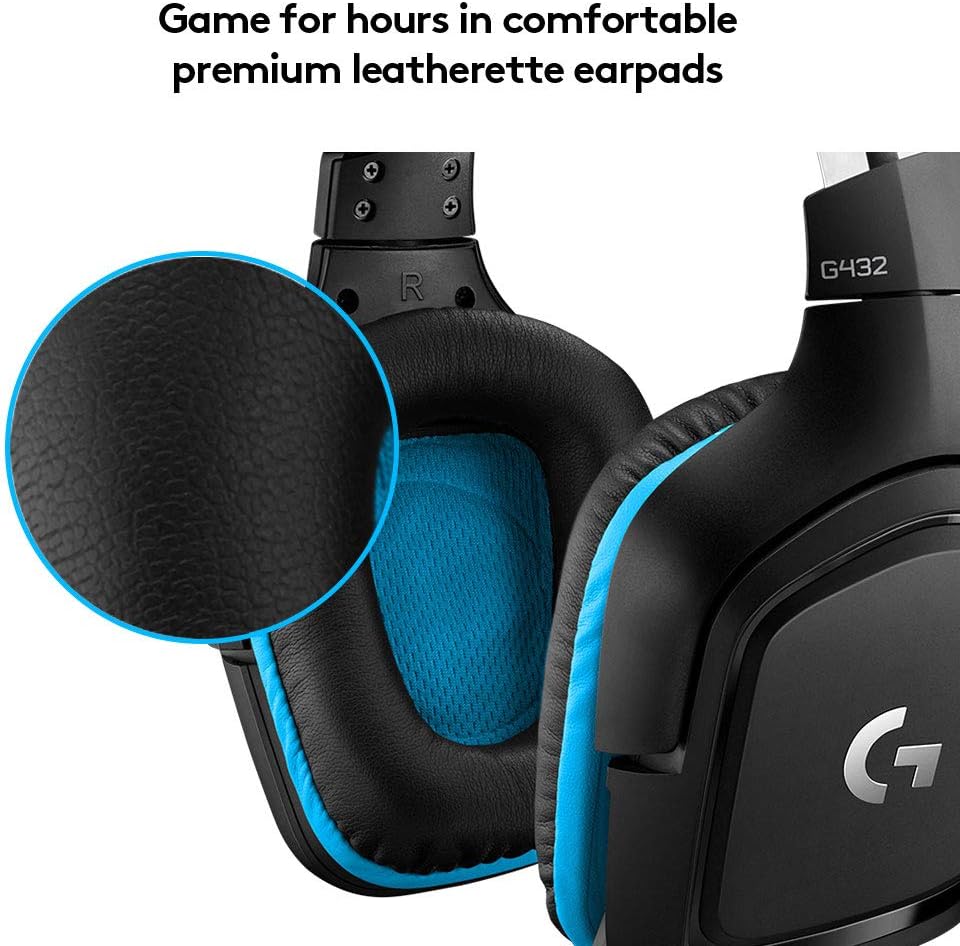 Logitech G432 Wired Gaming Headset - Black - Image 5