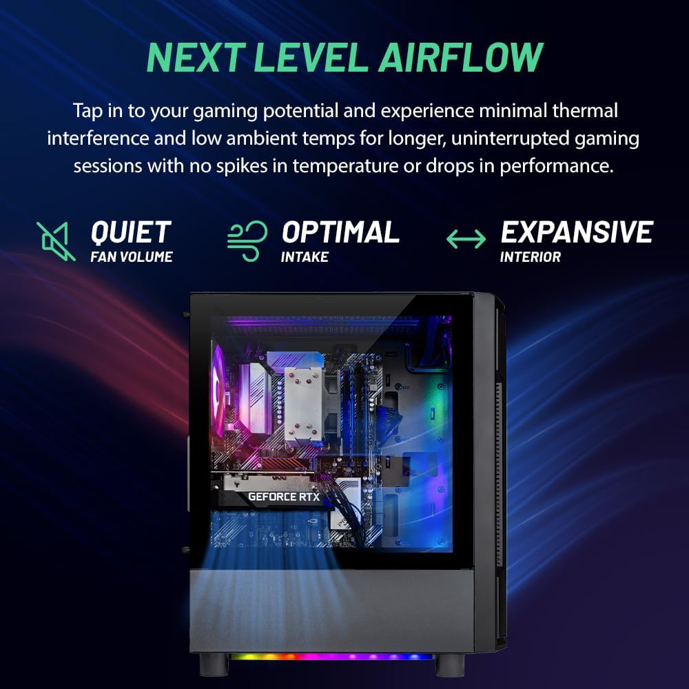 Skytech Gaming Shadow Desktop PC, Intel i5 13400F 2.5 GHz (4.6GHz), NVIDIA RTX 4060 8GB, 2TB NVMe SSD, 32GB DDR5 RAM 5200 RGB, 650W Gold PSU, Wi-Fi, Win 11 - Image 5
