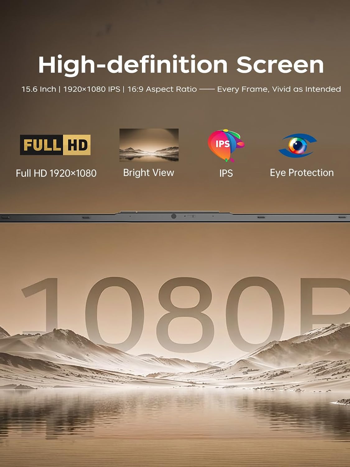 KAIGERR Gaming Laptop, Laptops with AMD Ryzen 7430U(Up to 4.3GHz), 16GB DDR4 512GB SSD Laptop Computer, 15.6inch Windοws 11 Laptop, 1920P FHD Display, WiFi 6, USB3.2, Type_C - Image 4
