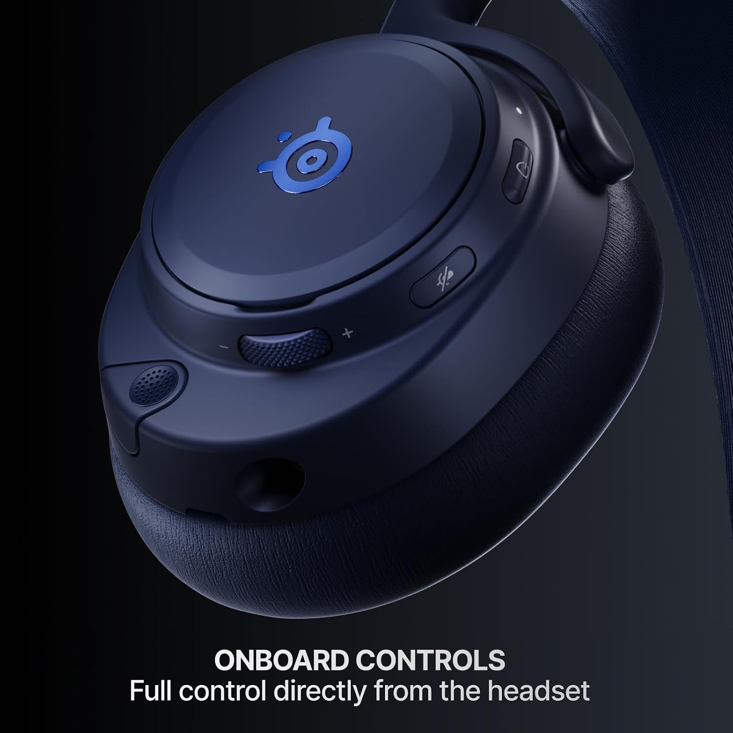 SteelSeries Arctis Nova Pro Omni - Hi-Res Wireless Gaming Headset, 96kHz/24bit, ANC, ClearCast Pro Mic, AI Noise Rejection, Mobile App, Mix 2.4GHz + BT, OmniPlay PC+PlayStation+Xbox - Midnight Blue - Image 10