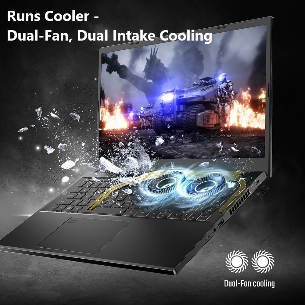 acer Nitro V Gaming Laptop | Intel Core i7-13620H Processor | NVIDIA GeForce RTX 4050 Laptop GPU | 15.6" FHD IPS 144Hz Display | 16GB DDR5 | 512GB Gen 4 SSD | WiFi 6 | Backlit KB | ANV15-51-73B9 - Image 5