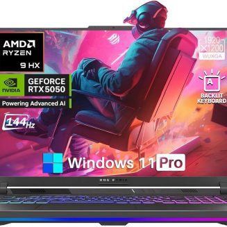 ASUS ROG Strix G18 Gaming Laptop, 18" FHD+ 16:10 IPS ROG Nebula 144Hz, AMD Ryzen 9 8940HX, NVIDIA GeForce RTX 5050, 16GB DDR5 1TB M.2 PCIe SSD, WiFi 6E, RGB Backlit KB,Windows 11 Pro w/Designed Mouse