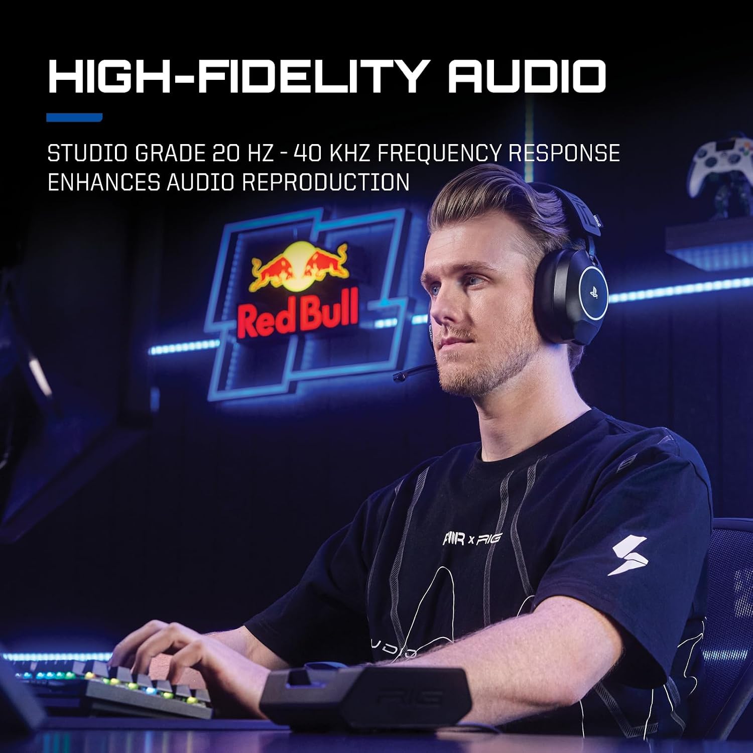 RIG R8 Spectre PRO HS Dual Wireless Gaming Headset for PlayStation and PC - Image 4