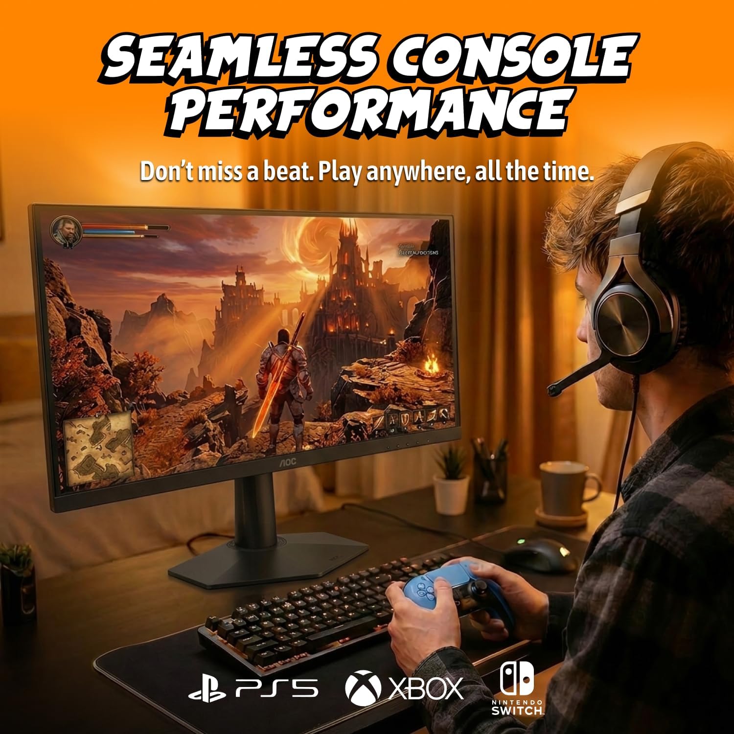 AOC 27 Inch Gaming Monitor FHD 180Hz Fast IPS 0.5ms HDR, 27G51F2 - Image 8
