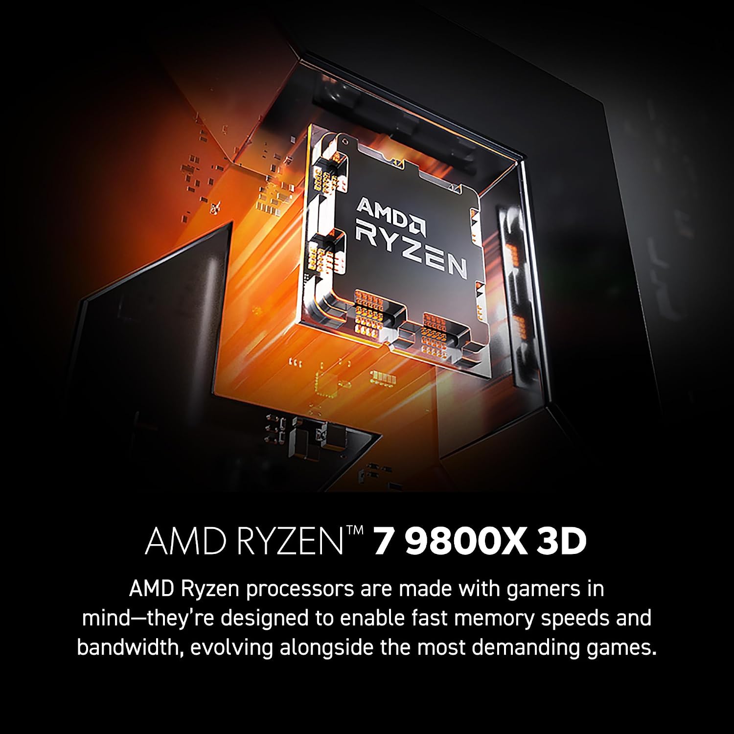 msi Vision ZS Gaming Desktop, Ryzen 7 9800X3D, RTX 5070, 32GB DDR5, 2TB SSD - Image 3