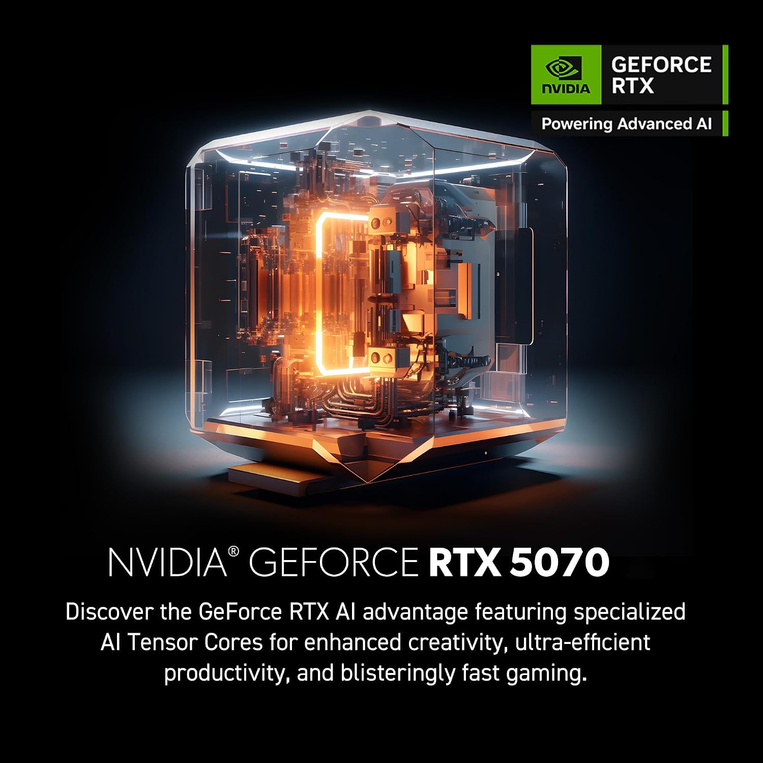 msi Codex R2 Gaming Desktop PC | NVIDIA GeForce RTX 5070 12GB | Intel Core i5-14400F | 32GB DDR5 RAM | 1TB NVMe SSD | Air Cooling | Wi-Fi 6E | Windows 11 Home | VR Ready | D14NVP5-613US - Image 4