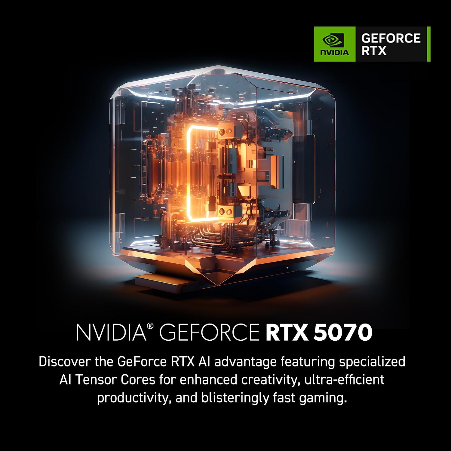 msi Vision ZS Gaming Desktop, Ryzen 7 9800X3D, RTX 5070, 32GB DDR5, 2TB SSD - Image 4