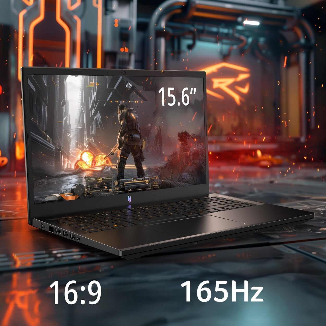 Acer Nitro V Gaming Laptop | Intel Core i7-13620H Processor | NVIDIA GeForce RTX 4050 Laptop GPU | 15.6" FHD IPS 165Hz Display | 16GB DDR5 | 1TB Gen 4 SSD | Wi-Fi 6 | Backlit KB | ANV15-52-76NK - Image 4