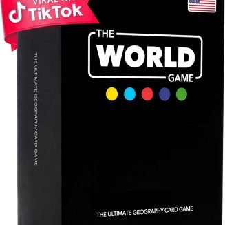 The World Game - Geography Card Game - Educational Games for Kids, Family and Adults - Cool Learning Gift Idea for Teenage Boys & Girls 8-12 with Map