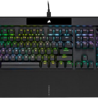 CORSAIR K70 RGB PRO Mechanical Wired Gaming Keyboard – Cherry MX Red Linear Switches, SOCD, PBT Double-Shot Keycaps, 8000Hz Hyper-Polling, NKRO, Anti-Ghosting, Tournament Switch, QWERTY NA – Black